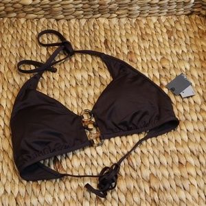 Mossimo brown swim top size D/DD